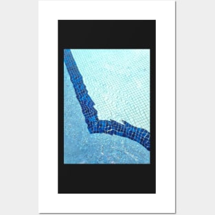 swimming pool water ripple reflection bright Posters and Art